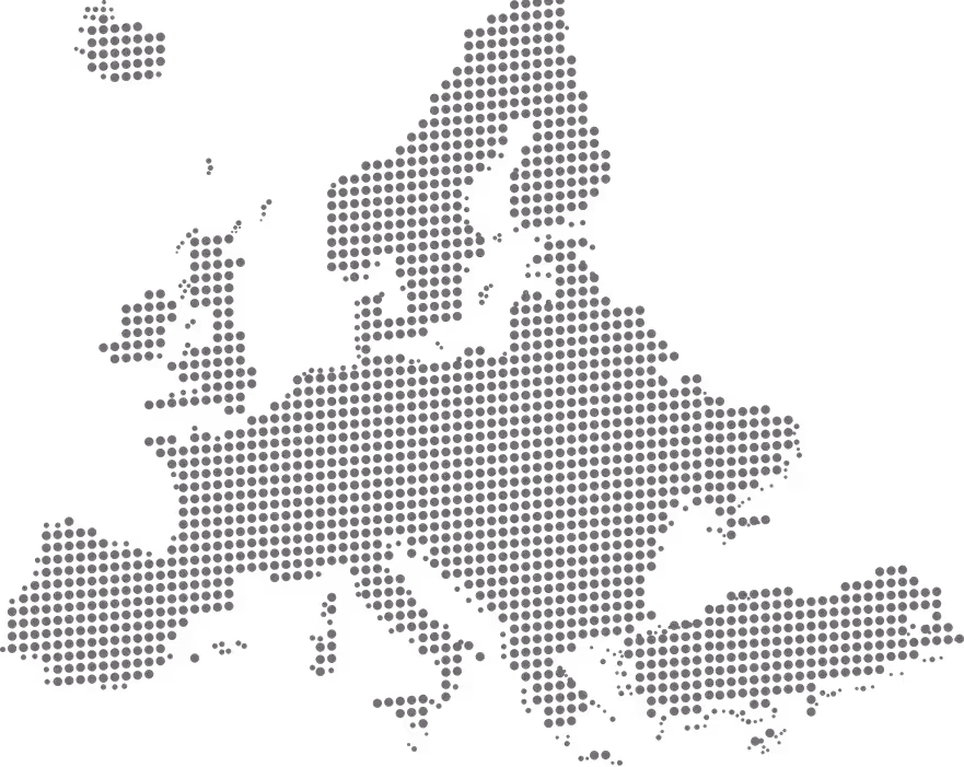 Map of Europe showing Anefill installation locations